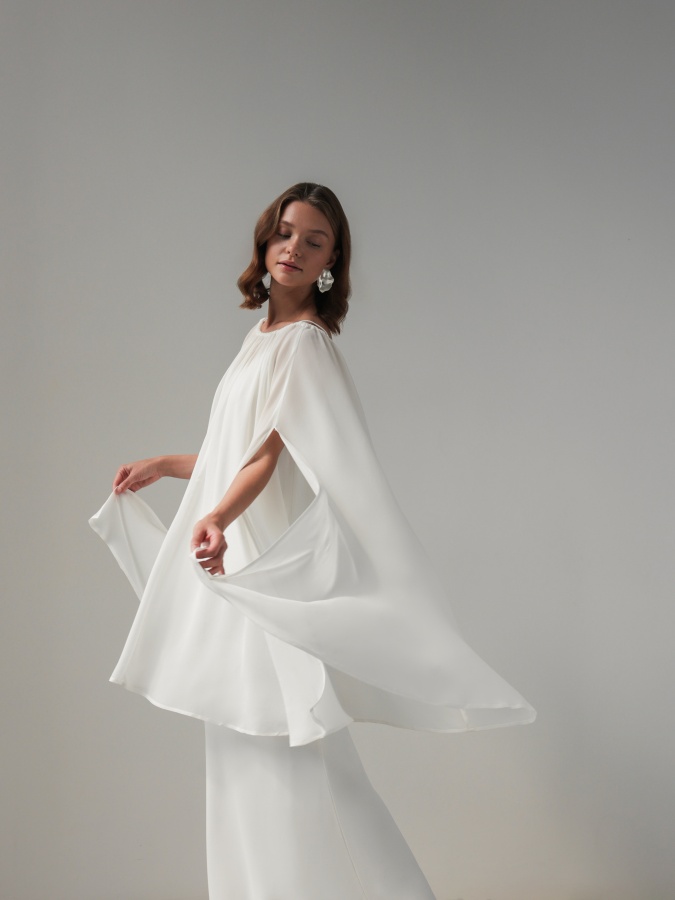 Накидка (oversize, белый). Изображение № 2