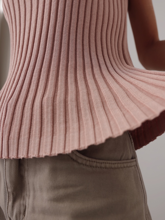 Топ (onesize (42-46RU), бежевая пудра). Изображение № 4