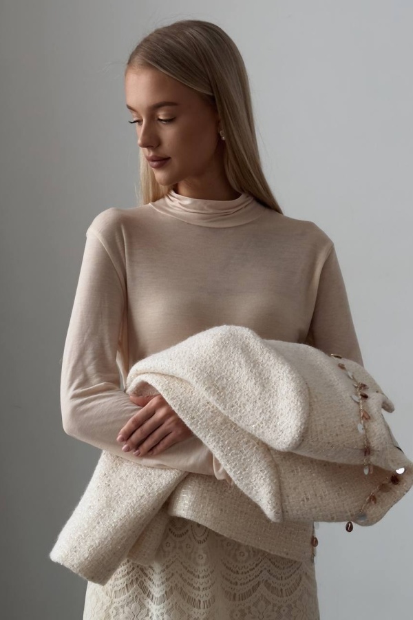 водолазка (onesize (42-46RU), персиковый). Изображение № 1