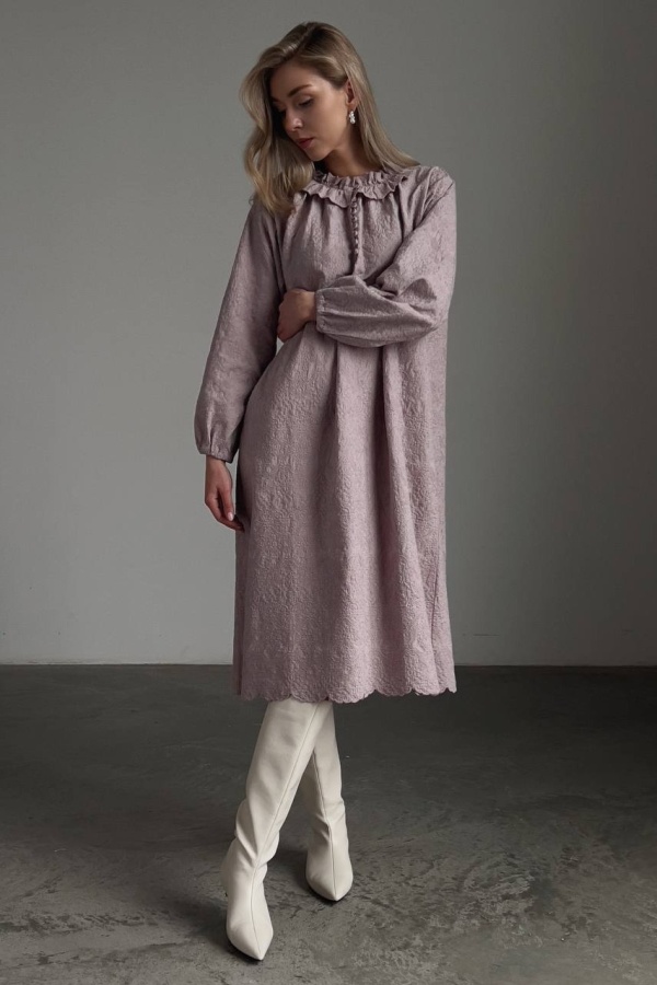 Платье (oversize, лавандовый). Изображение № 1