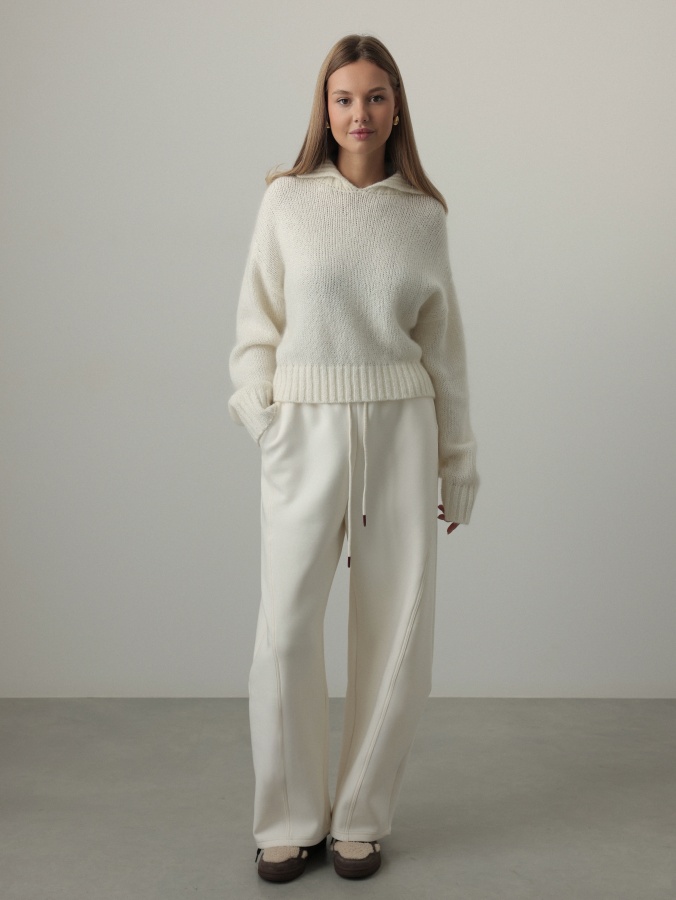 Свитер (onesize (42-46RU), молочный). Изображение № 2