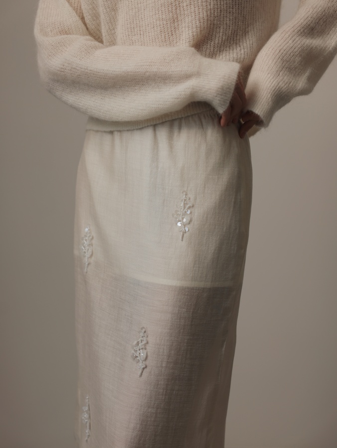 Юбка (XS (40), сливочный). Изображение № 4