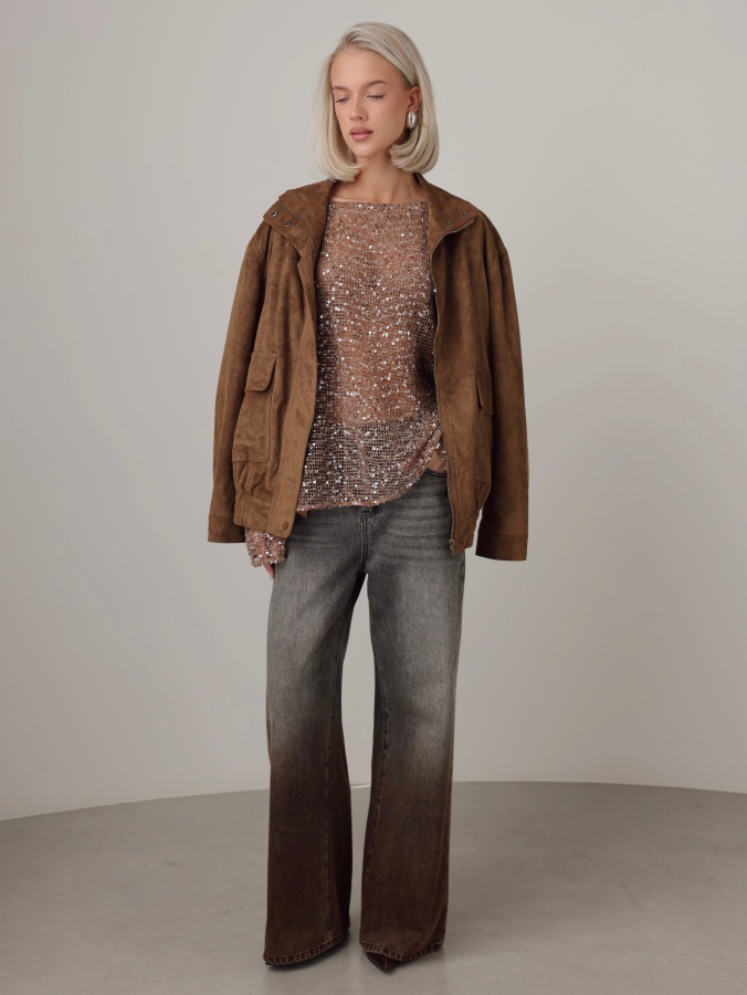 Куртка (onesize (42-46RU), коричневый). Изображение № 2