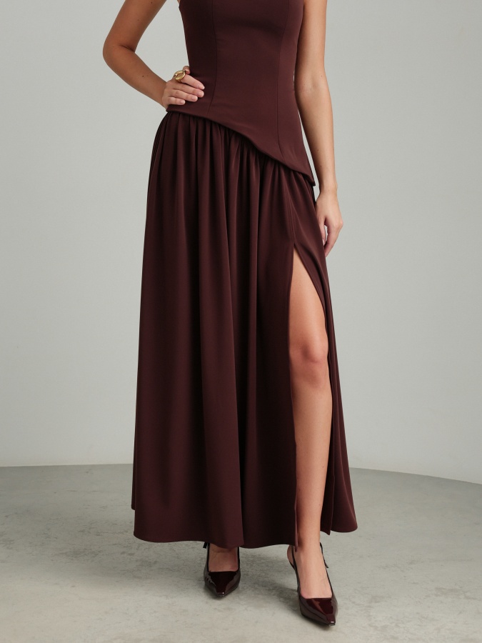 Платье (M (44RU), шоколадный). Изображение № 4