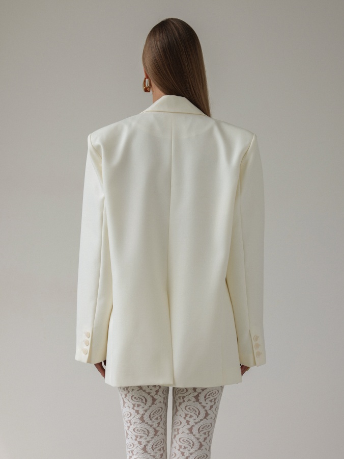 Пиджак (M (44RU), молочный). Изображение № 5