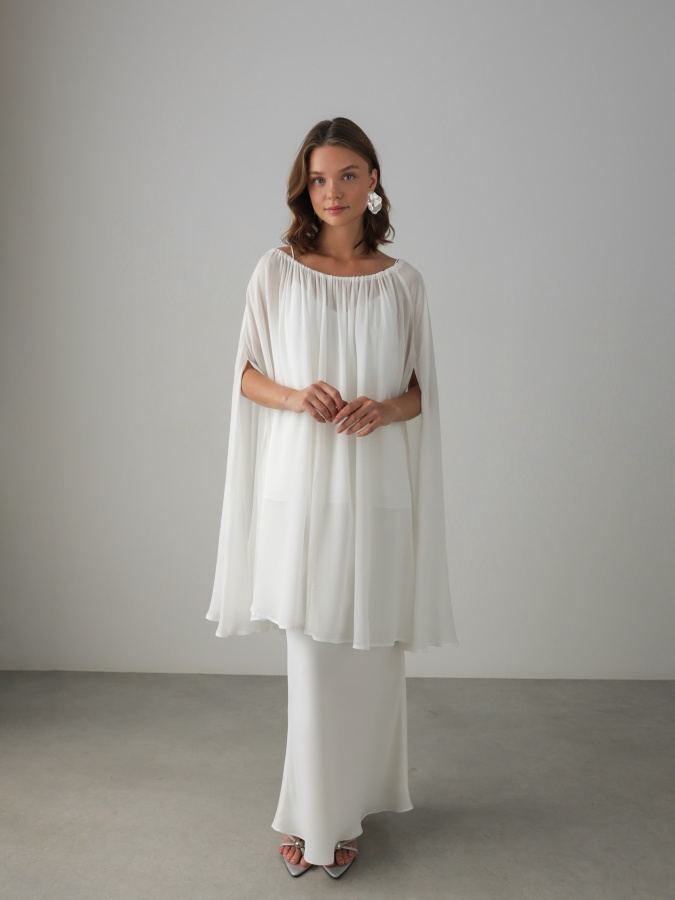 Накидка (oversize, белый). Изображение № 1