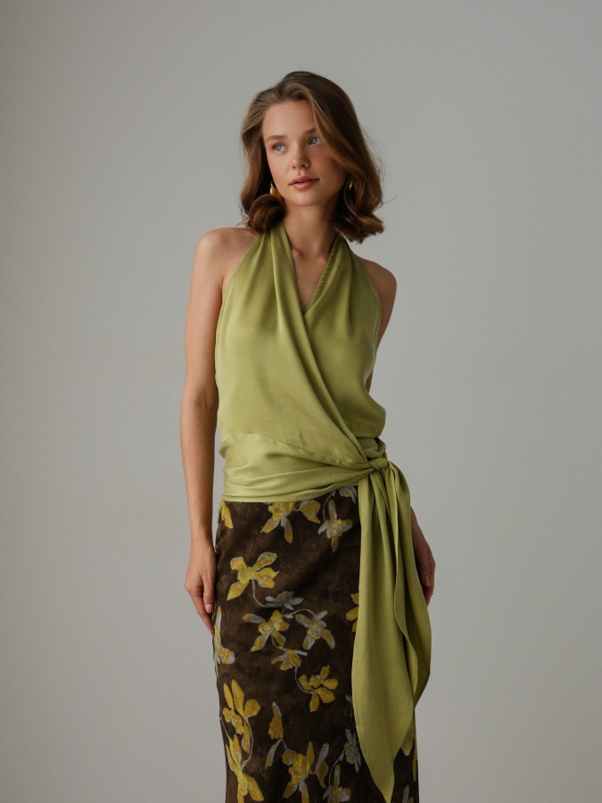 Топ (onesize (42-46RU), золотистая олива). Изображение № 1