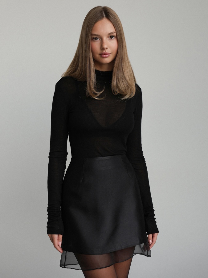 Юбка (XS (40RU), чёрный). Изображение № 1