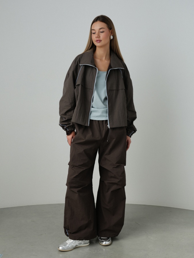 Ветровка (onesize (42-46RU) коричневый). Изображение № 4