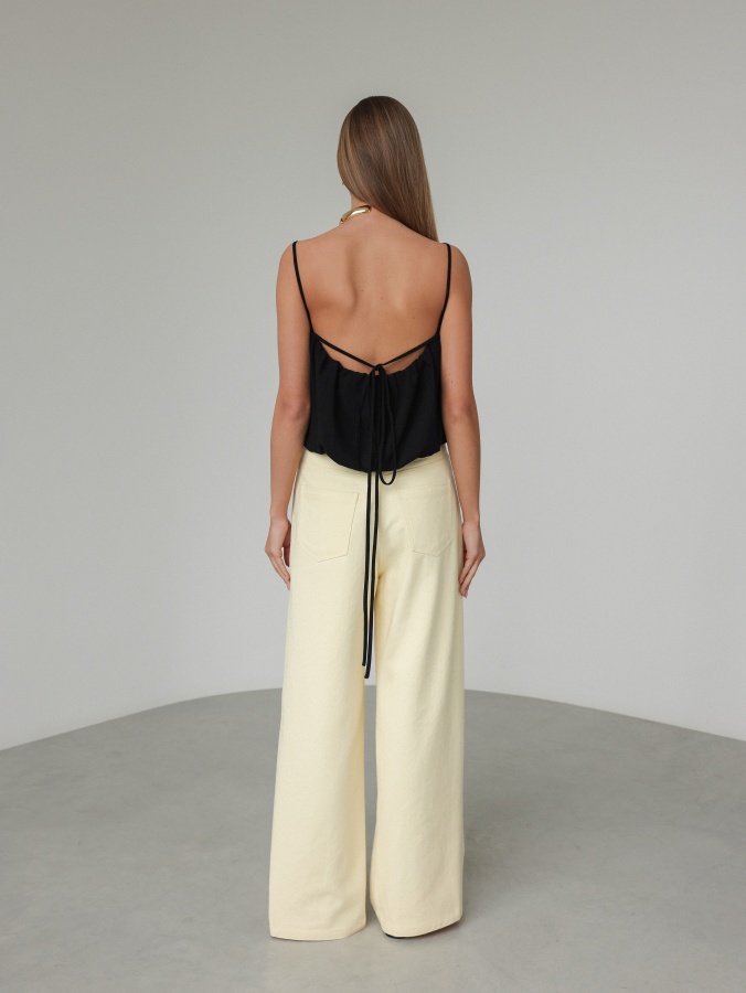 Джинсы (M (44RU), нежно-жёлтый). Изображение № 5
