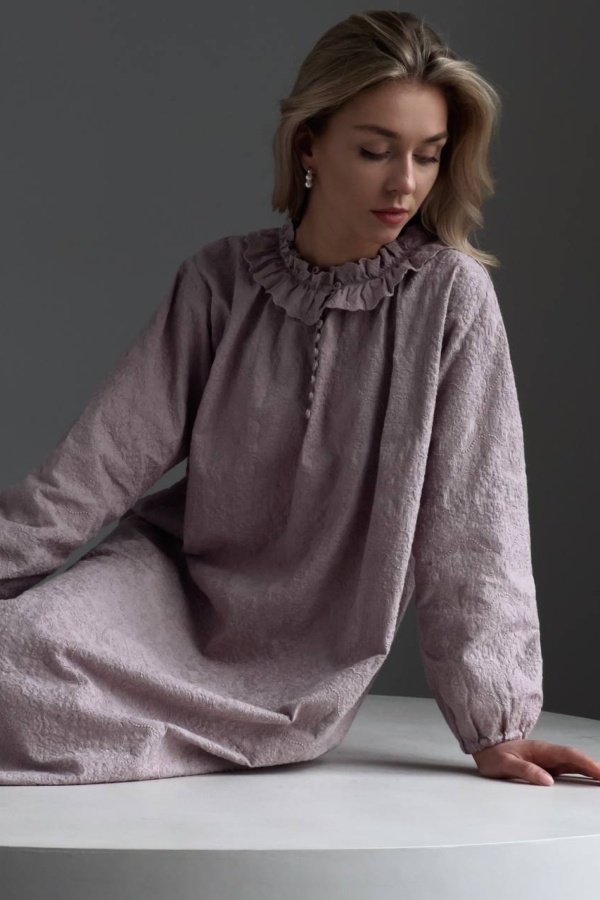 Платье (oversize, лавандовый). Изображение № 2