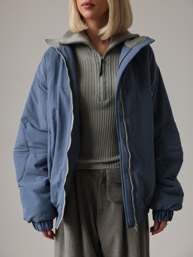 Куртка (onesize (42-46RU), пыльно-голубой). Изображение № 3