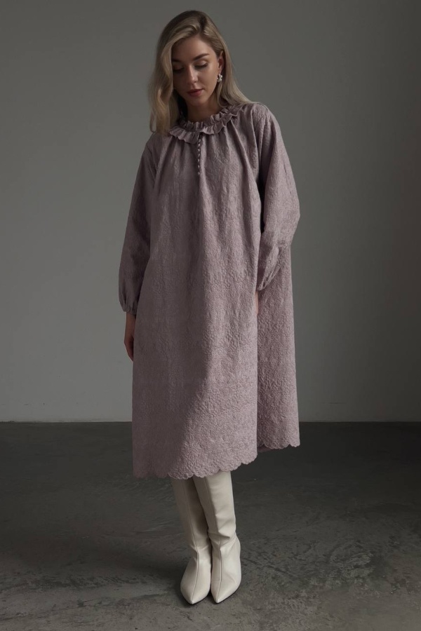 Платье (oversize, лавандовый). Изображение № 3