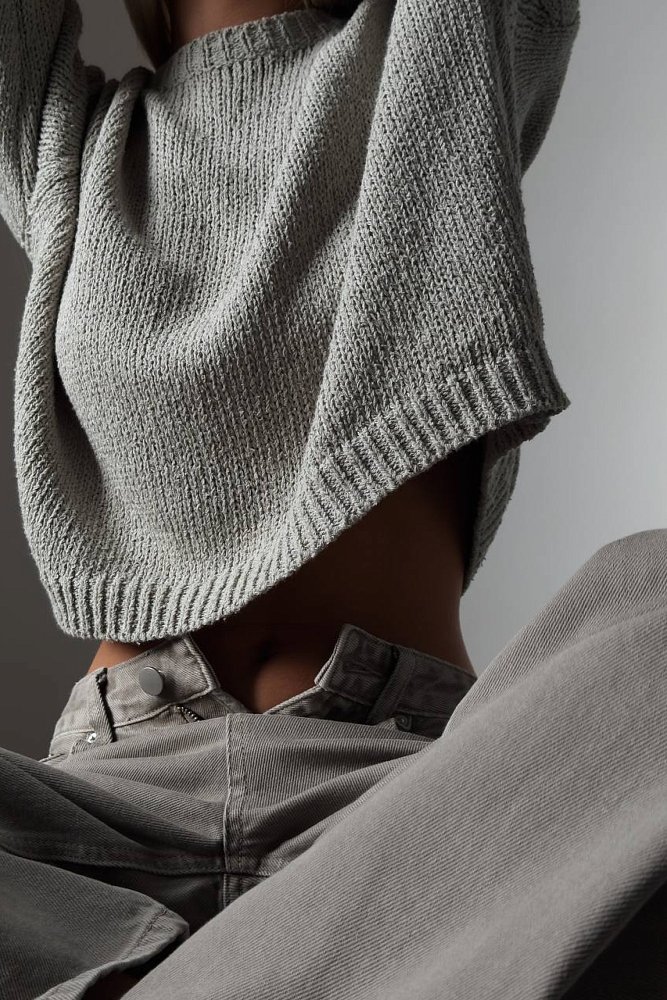 Свитер (onesize (42-46RU), серая мята). Изображение № 3