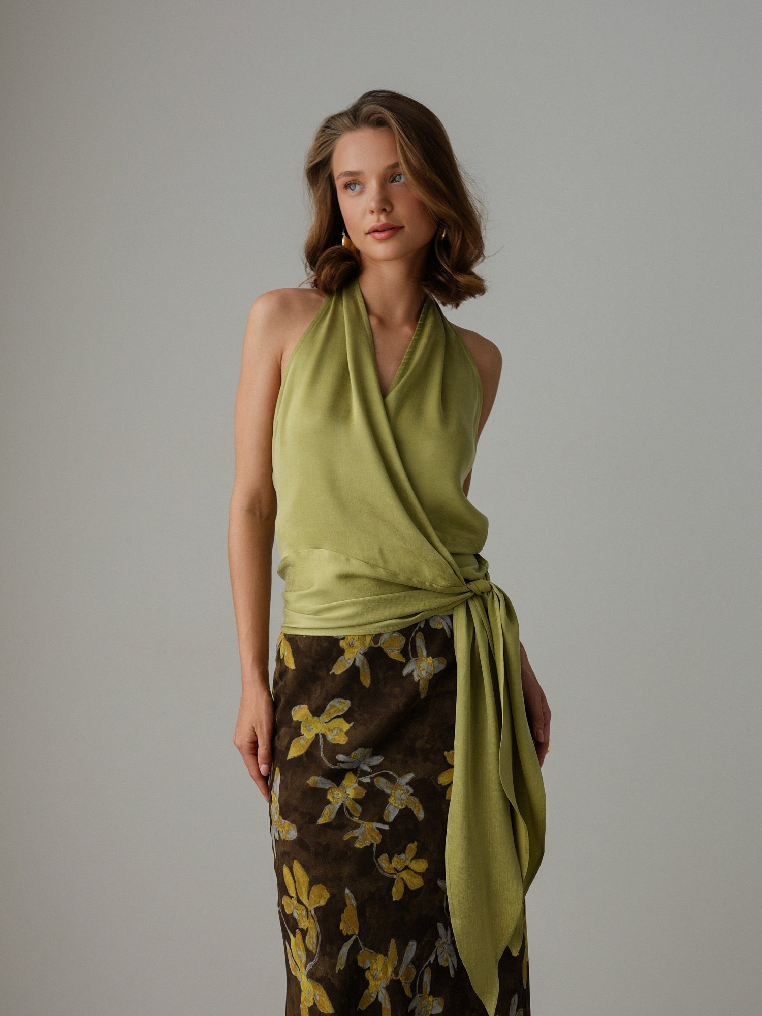 Топ (onesize (42-46RU), золотистая олива). Изображение № 1