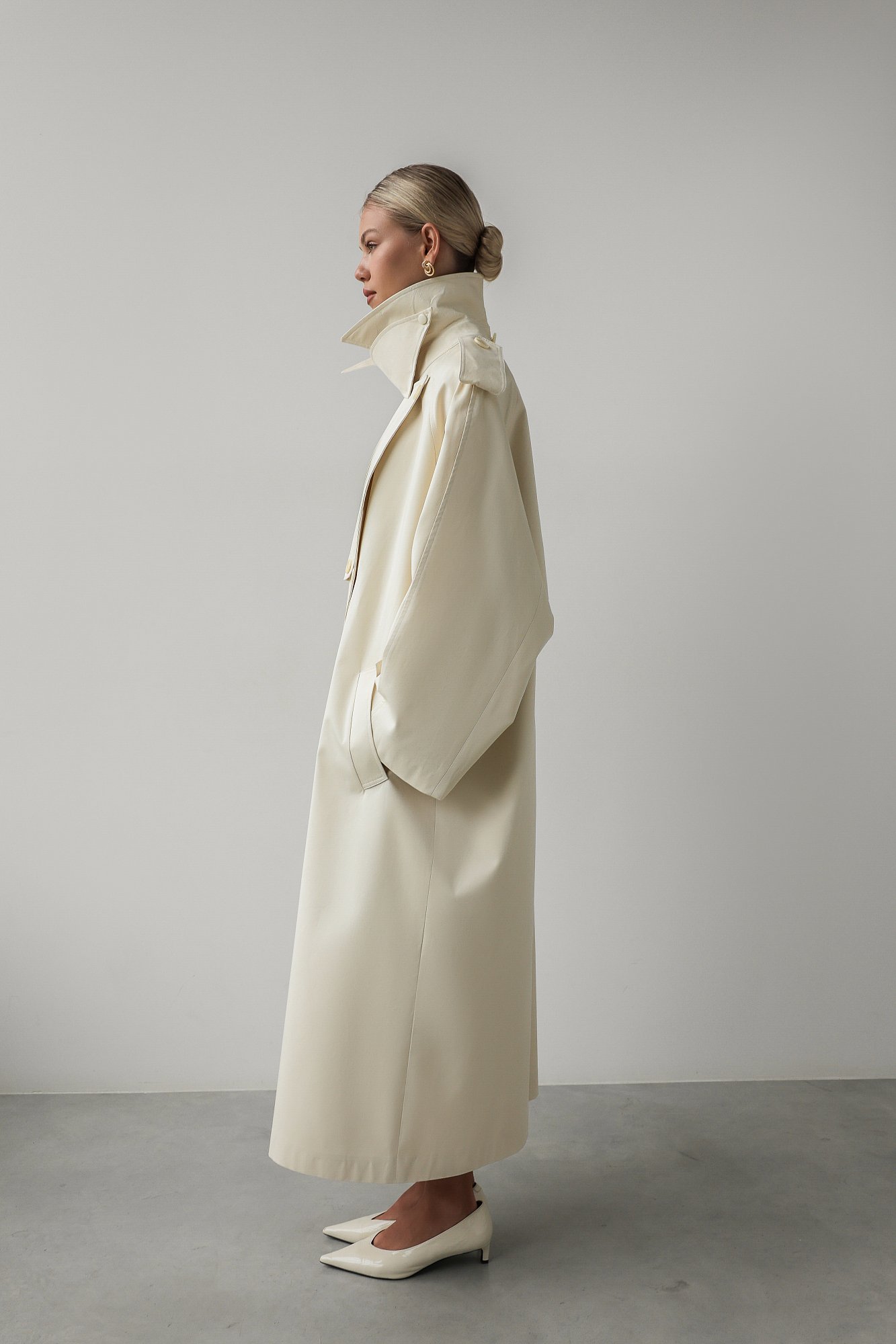 Тренч (S (42RU), светло-бежевый). Изображение № 5